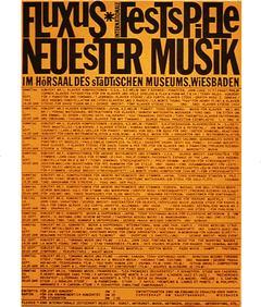 George Maciunas «Poster for ‘Fluxusfestspiele’»