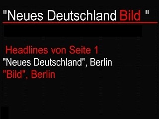 Stih, Renata; Schnock, Frieder »Neues Deutschland BILD«