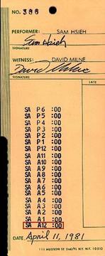 Tehching Hsieh «One Year Performance 1980–1981 (Time Piece)»