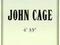 John Cage «4'33''» | Score