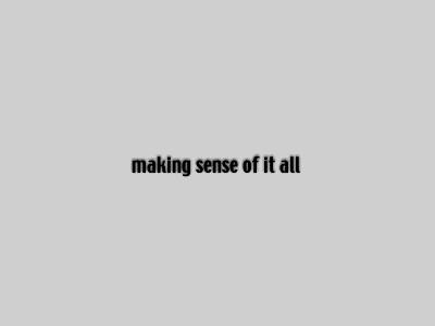 Blank & Jeron »Making Sense of it All«
