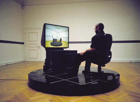 Jeffrey Shaw »The Virtual Museum« | Installationsansicht: Ars Electronica, Brucknerhaus, Linz 1992