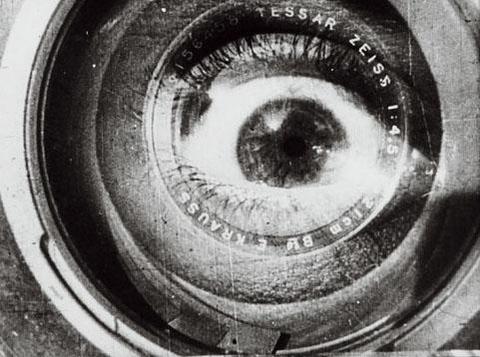 Dziga Vertov «Man with a Movie Camera» | The eye and lens superimposed