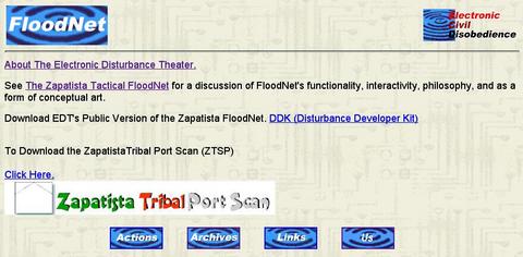 Electronic Disturbance Theatre «FloodNet»