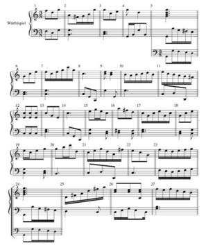 Wolfgang Amadeus Mozart »musikalisches Würfelspiel«