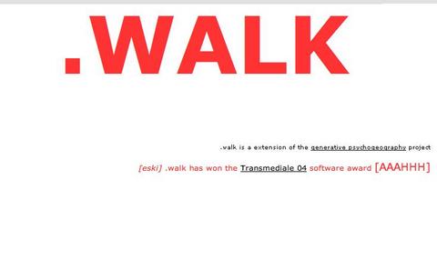 socialfiction.org »dot.walk« | dot-walk