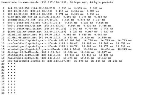 Martin Dodge «traceroute utility»