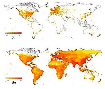 Martin Dodge »uneven global distribution«