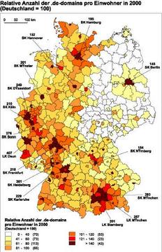 Rolf Sternberg »distribution of .DE domain«