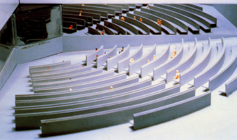 Dan Graham «Cinema» | «Cinema»-model of theater interior