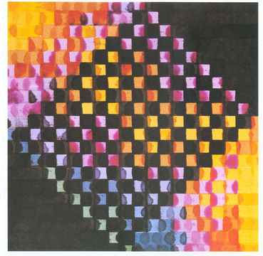 Frieder Nake »Polygonzüge« | »Matrizenmultiplikation Serie 31« (Teil), 1967