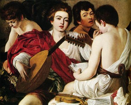 Caravaggio »Gruppenportrait mit Musikern«