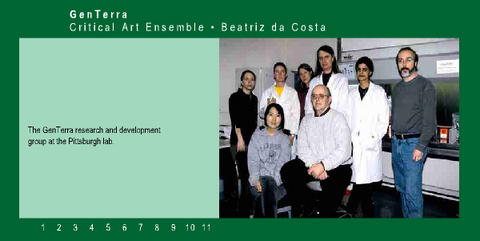 Critical Art Ensemble (CAE) »GenTerra«