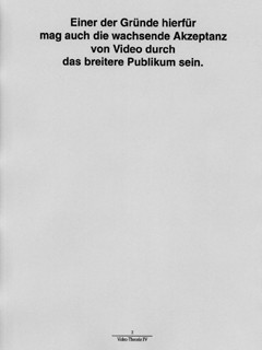 Dellbrügge & de Moll »Video-Theorie, No-Tech-Version«